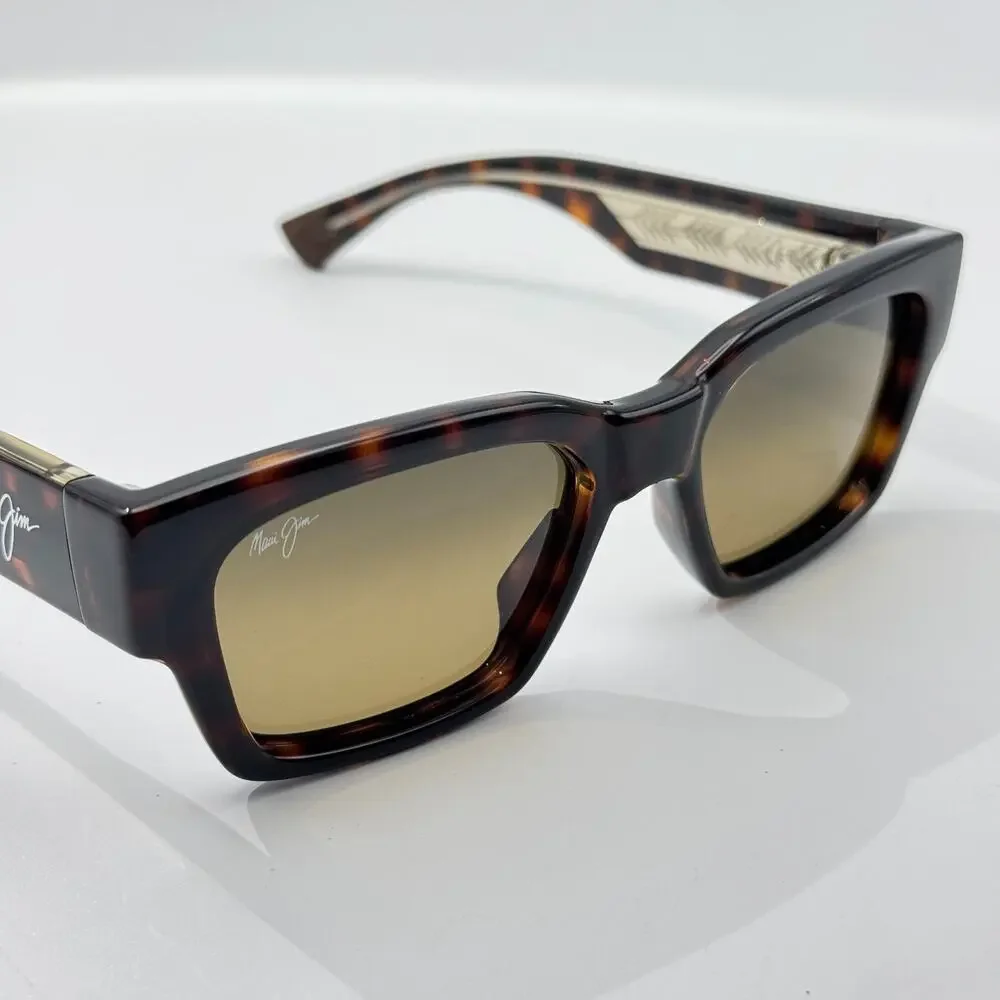 Maui Jim Sunglasses Kenui STG-SG MJ642-10 Dark Havana Frame Polarized 53mm
